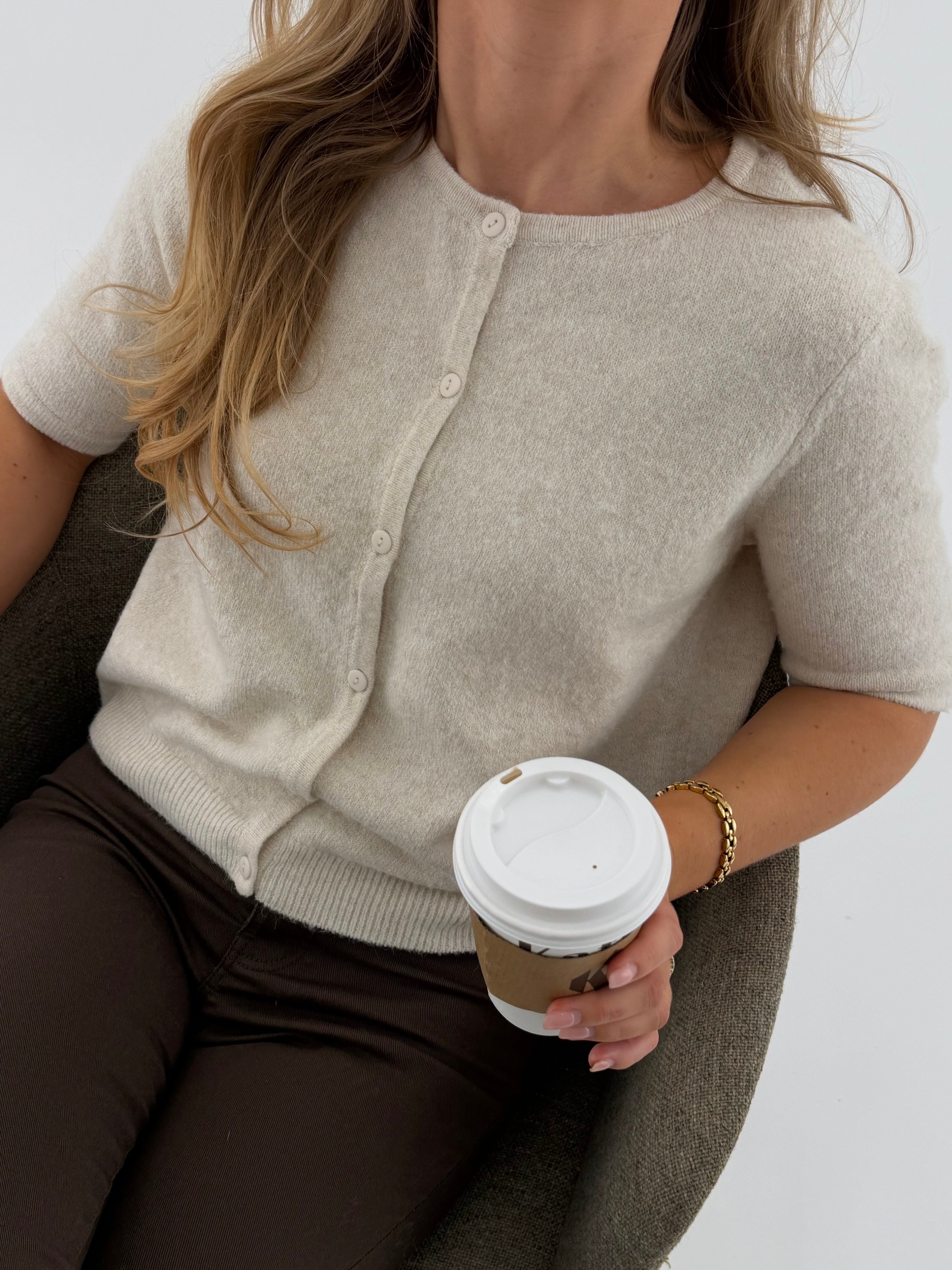 VMDOFFY Knit Cardigan - Birch